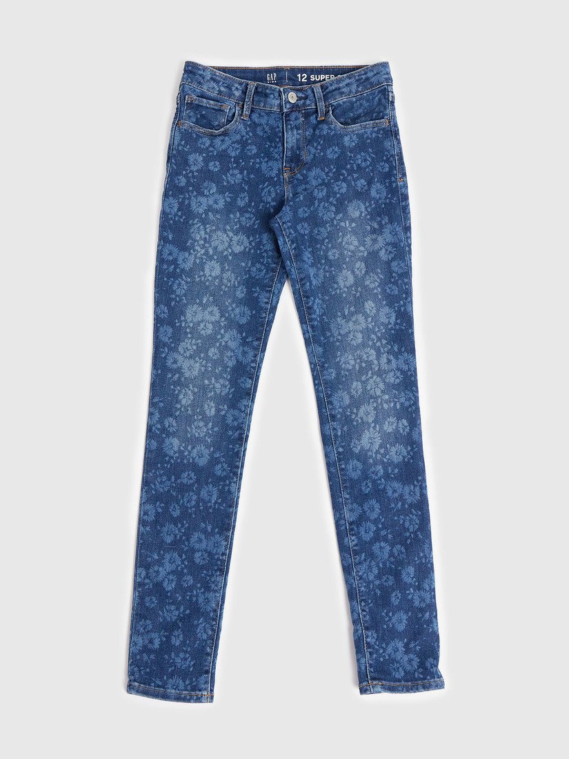 GAP Dětské džíny skinny floral Washwell - Holky