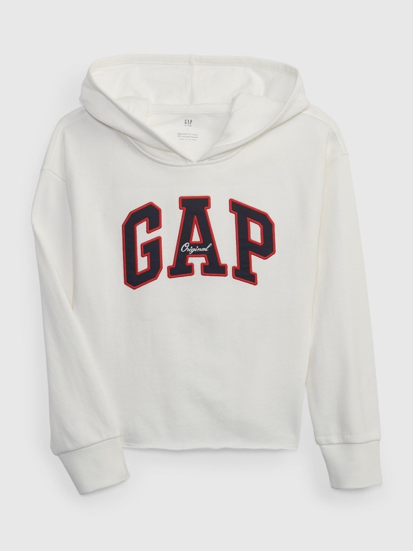 GAP Dětská mikina logo s kapucí - Holky