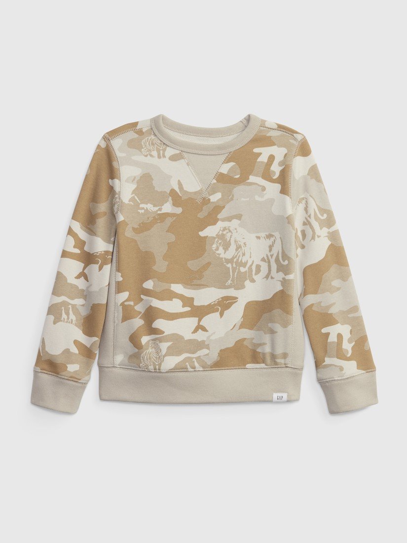 GAP Dětská mikina camo french terry - Kluci