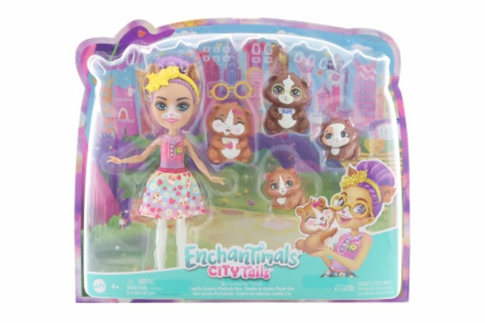 Mattel Enchantimals rodinka - Glee Guinea Pig GJX43