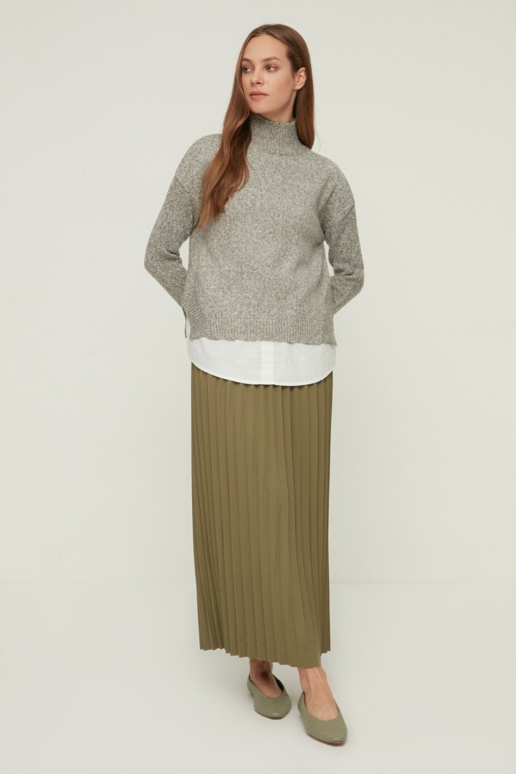 Trendyol Skirt - Khaki - Maxi