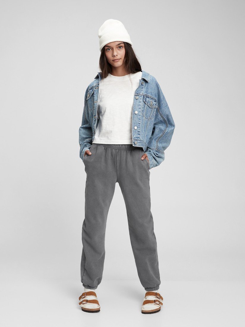 GAP Teen tepláky fleece jogger - Holky