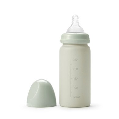 Skleněná kojenecká láhev Elodie 250 ml, minerální Green