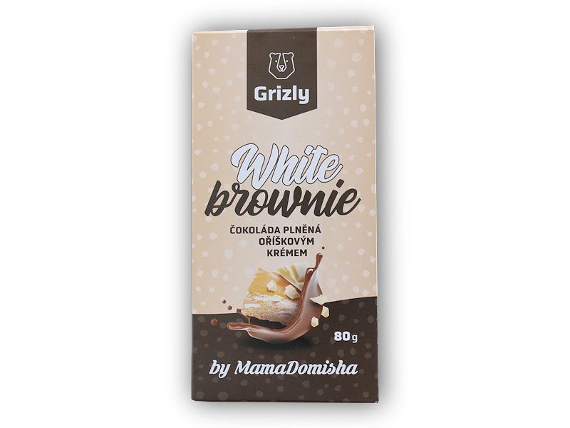 Grizly @mamadomisha Mléčná čokoláda White Brownie 80g