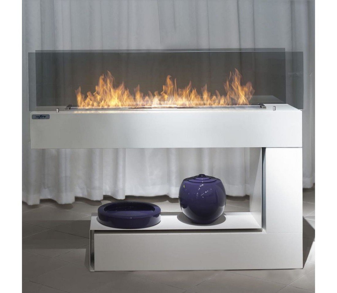 InFire InFire - BIO krb 110x85,5 cm 3kW bílá