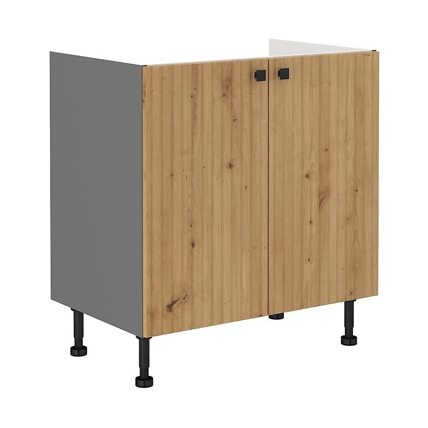 Kuchyňská Skříňka AVA dub artisan/antracit 80zl 2f bb
