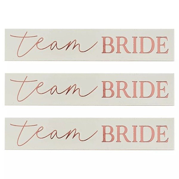 TETOVÁNÍ Team Bride Rose Gold 16ks