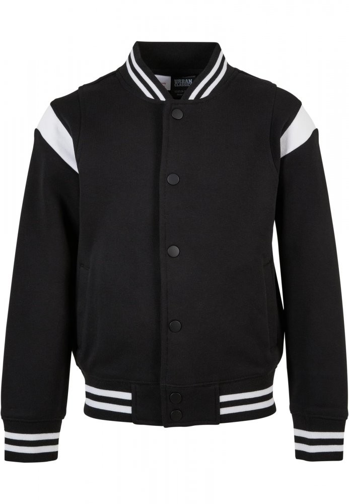 Boys Inset College Sweat Jacket - bodegagreen/white 110/116