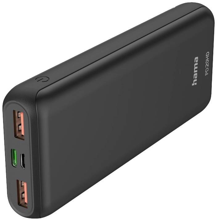 Hama PD20-HD powerbanka 20000 mAh  Li-Pol USB-A, USB-C® antracitová