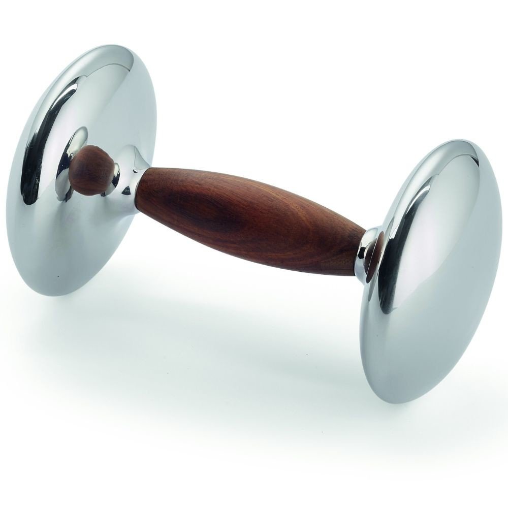 Činka ve tvaru hmotnost STUDIO Philippi 17 cm, 2 kg stříbrný