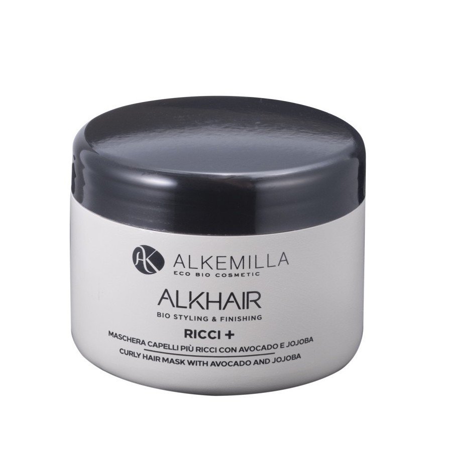 Alkemilla Eco Bio Cosmetics Alkemilla Přírodní maska na vlasy s avokádovým a jojobovým olejem na vlnité a kudrnaté vlasy 250 ml