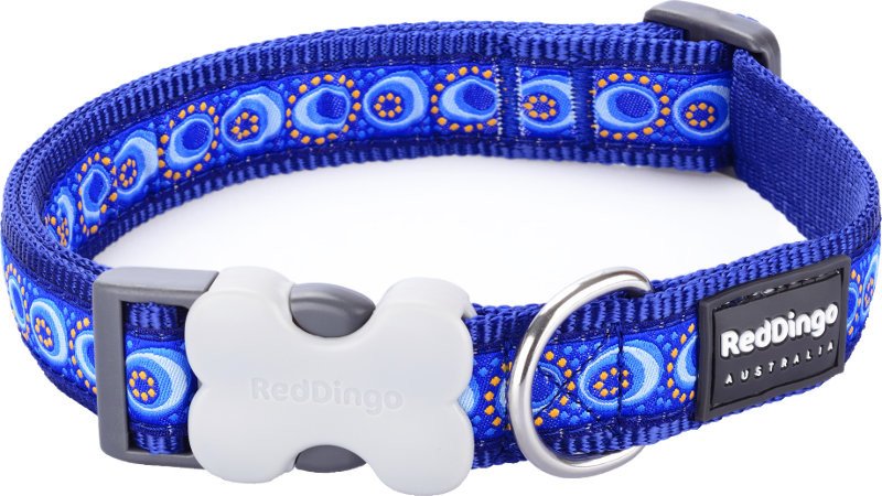 Obojek RD 15 mm x 24-36 cm - Cosmos Blue - 15mm/34 -36mm