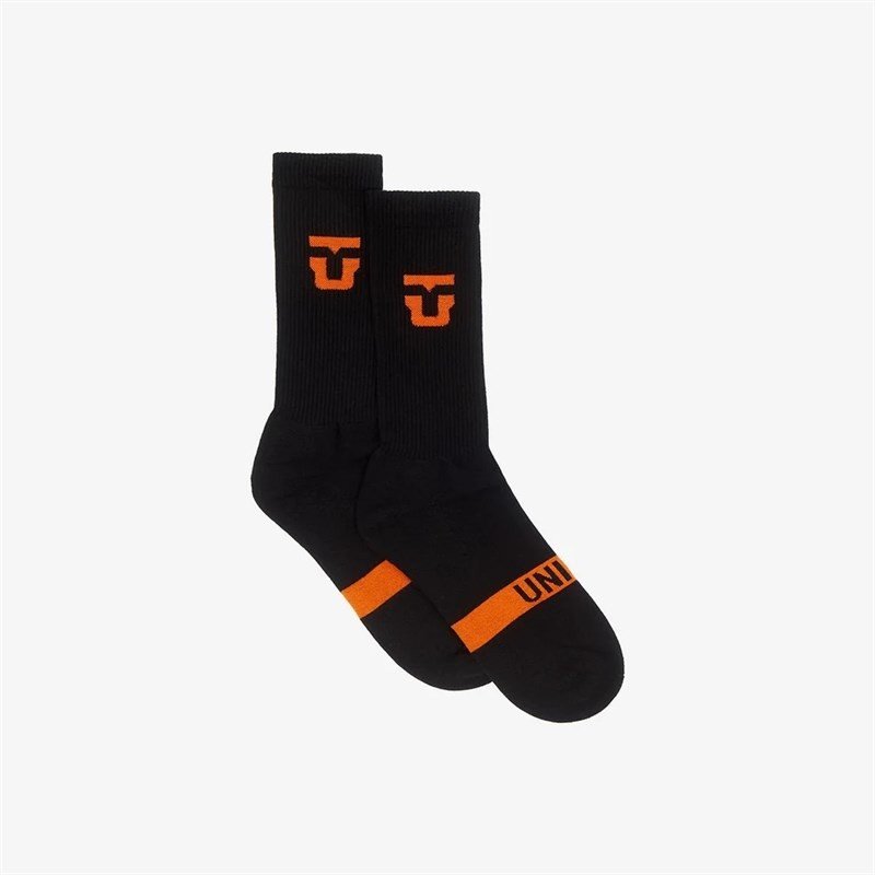 ponožky UNION - Crew Socks  Black/Orange (BLACK ORANGE) velikost: OS
