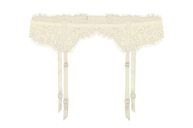 Podvazkový pás Fuchsia ecru - Julimex - L