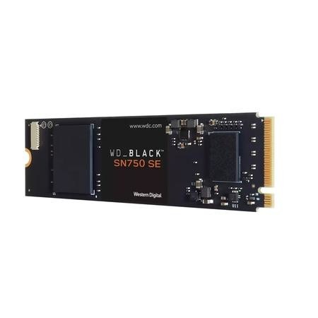 WD Black SSD SN750 SE Gaming NVMe 1TB PCIe Gen4 compatible with PCIe Gen3 M.2 High-Performance NVMe SSD internal single-packed, WDS100T1B0E