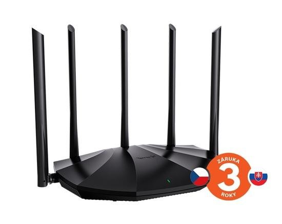 Tenda TX2 Pro AX1500 WiFi6 Router, 1x GWAN, 3x GLAN, IPv6, 5x 6dBi anténa, WPA3, CZ App, TX2 Pro