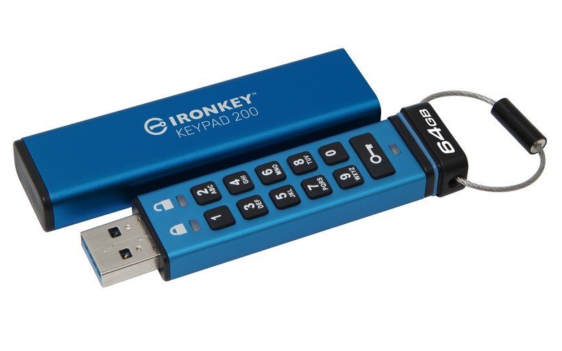 P200/64GB/145MBps/USB 3.2/USB-A/+ Adaptér/Modrá