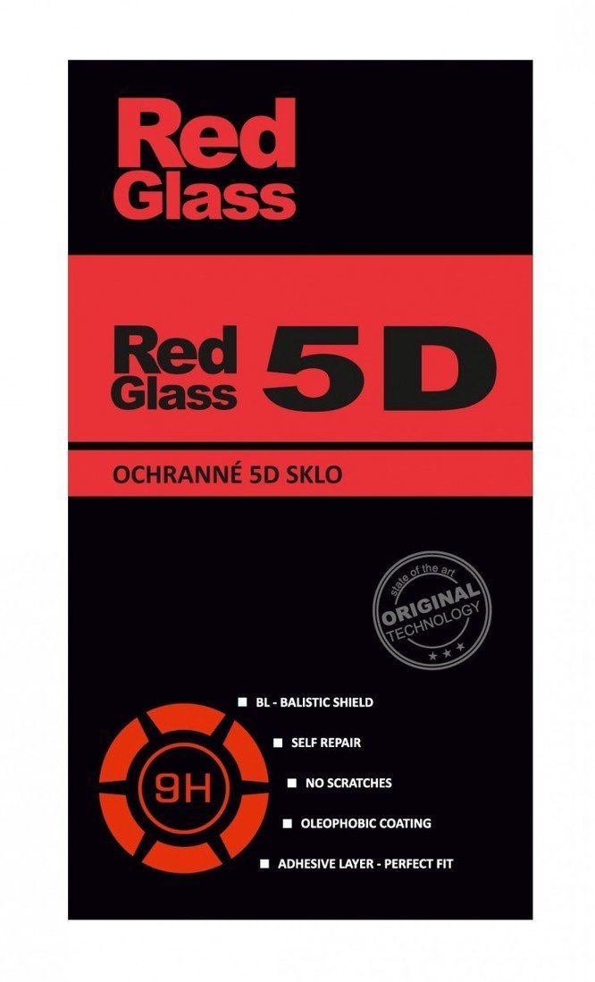 Tvrzené sklo RedGlass Samsung A52 5D černé 91343