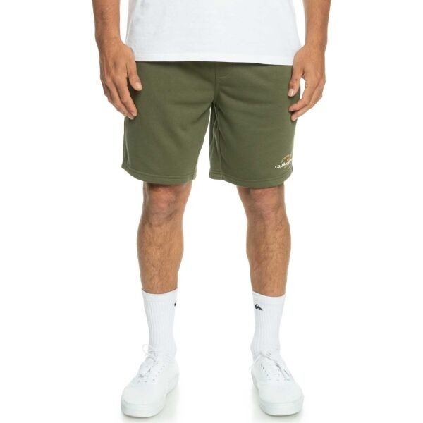 Quiksilver LOCAL SURF SHORT Pánské teplákové šortky, khaki, velikost M