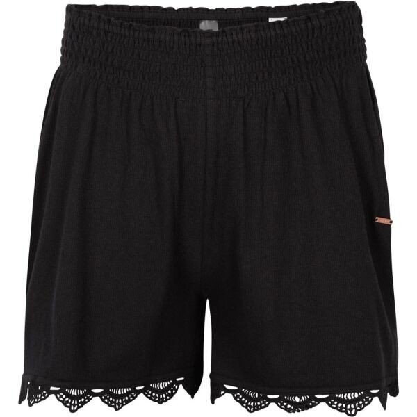 O'Neill SMOCKED SHORTS Dámské šortky, černá, velikost L