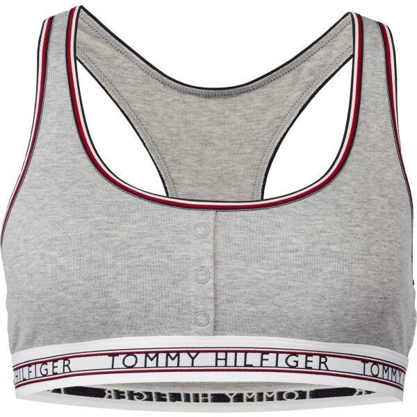 Tommy Hilfiger CLASSIC-UNLINED BRALETTE Dámská podprsenka, šedá, velikost L