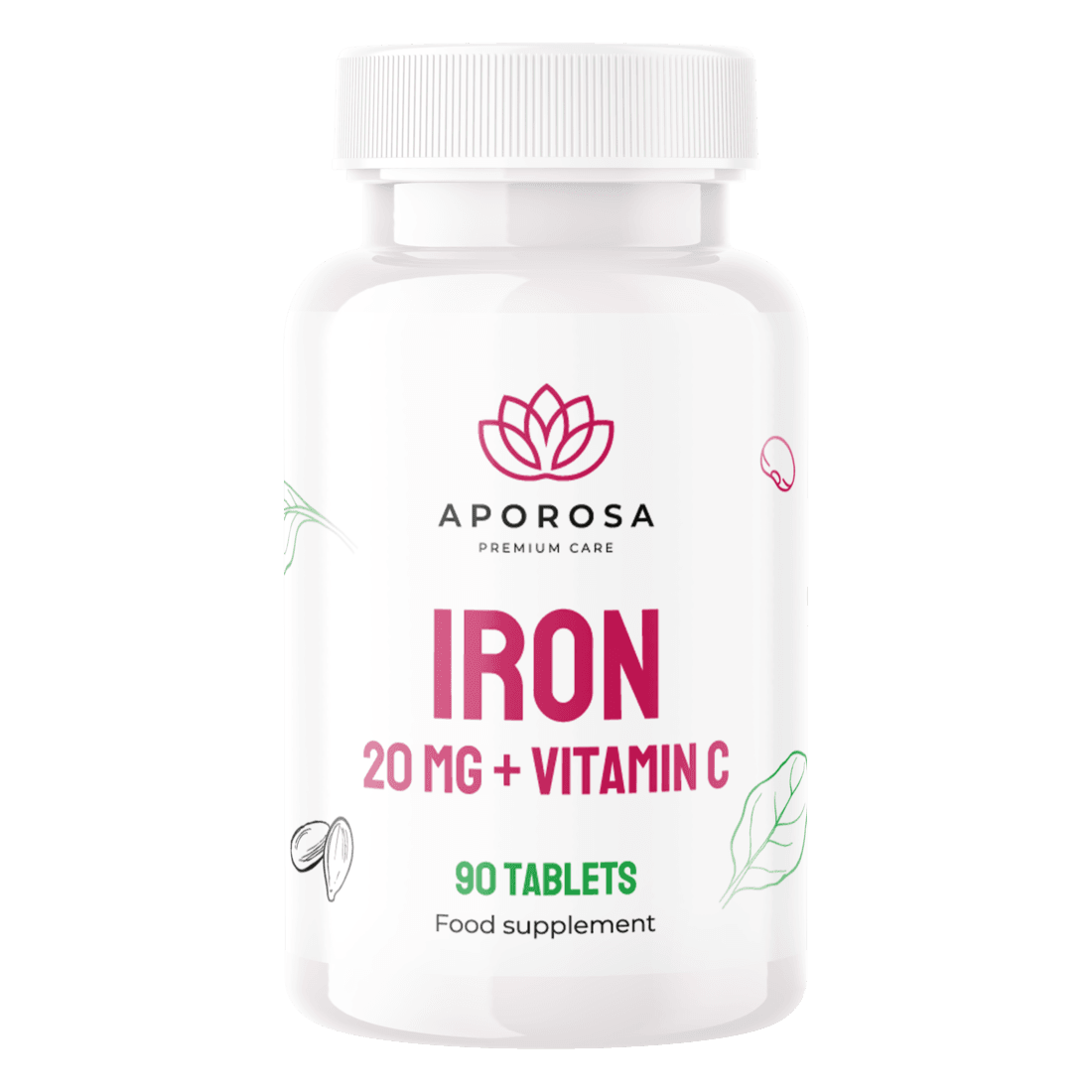 APOROSA Železo 20 mg a vitamin C 90 tablet