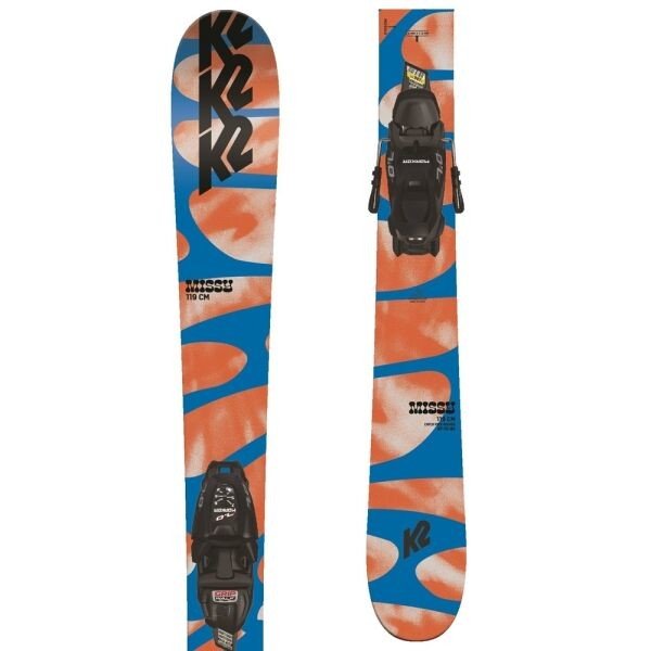 K2 MISSY FDT + 4.5 Dětské lyže s vázáním, oranžová, velikost 129