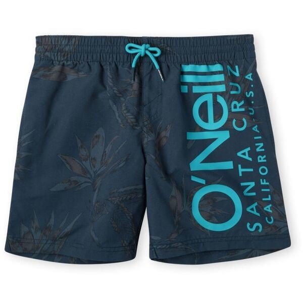 O'Neill CALI FLORAL SHORTS Chlapecké koupací šortky, modrá, velikost 176