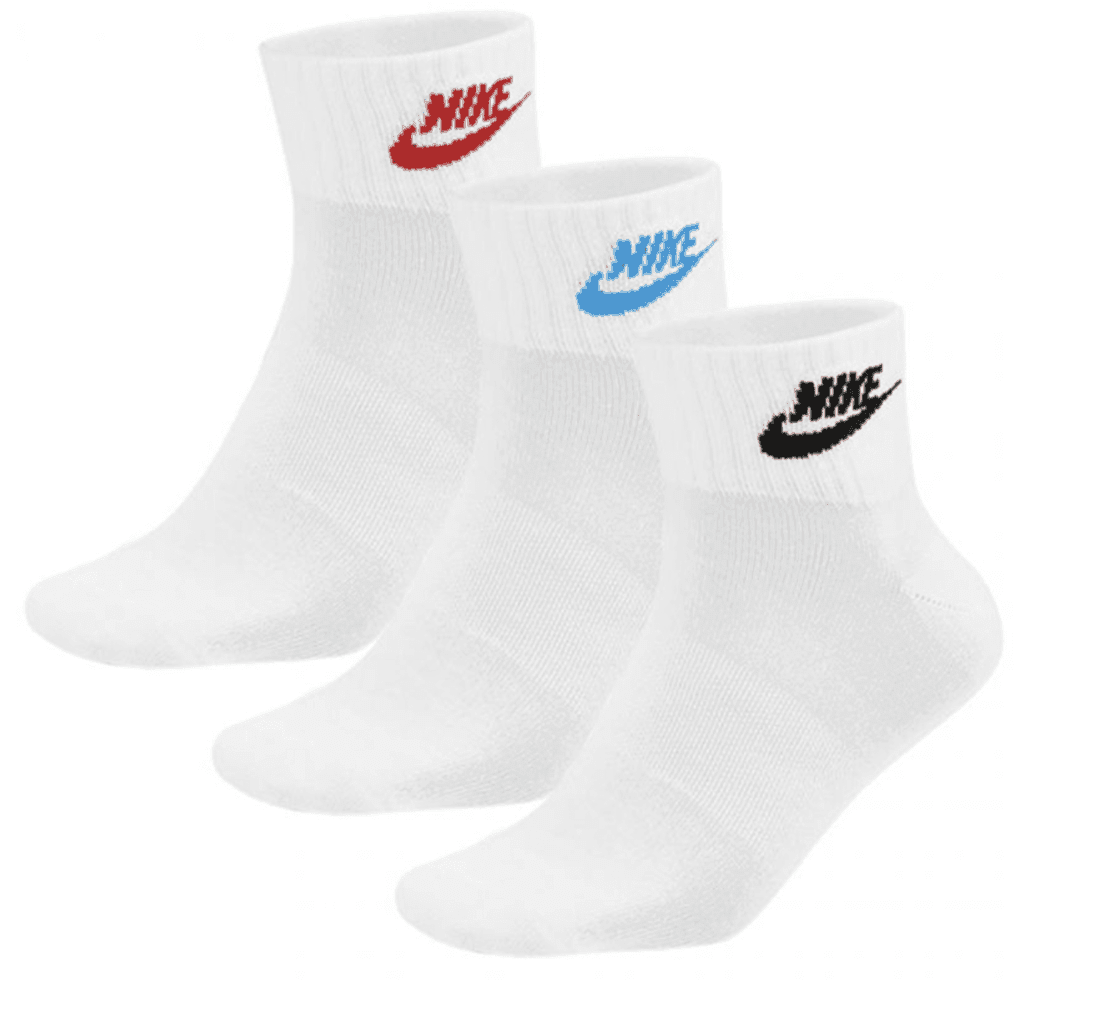 NIKE DRI FIT SOCK 3pp S