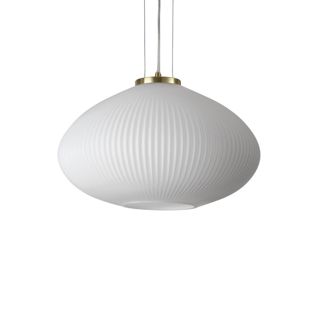 Ideallux Ideal Lux Plisse závěsné světlo Ø 45 cm, Obývací pokoj / jídelna, sklo, kov, E27, 60W, K: 30cm