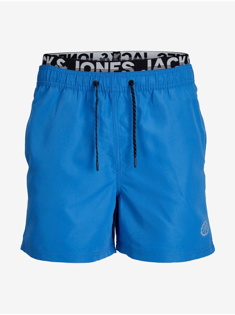 Modré pánské plavky Jack & Jones Fiji - Pánské