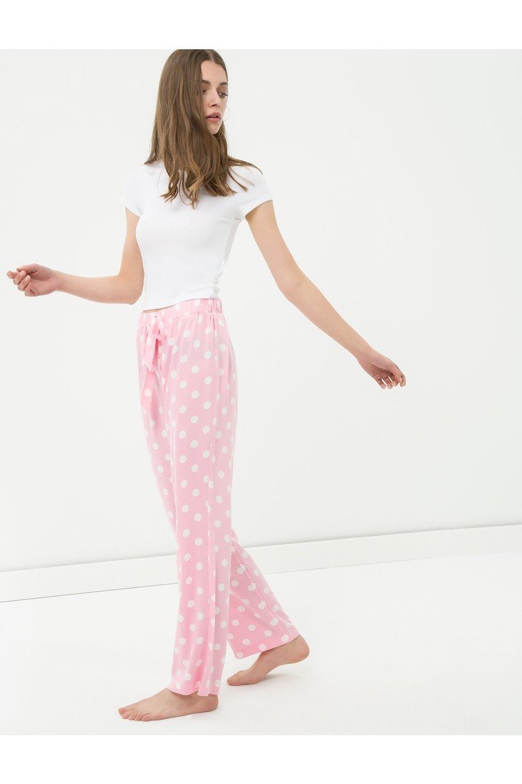 Koton Pajama Bottoms - Pink - Relaxed