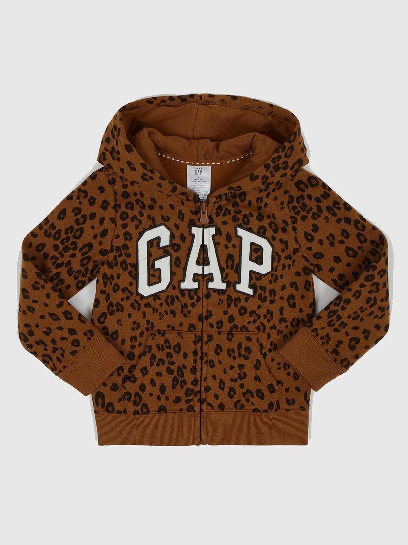 GAP Dětská mikina s logem leopard - Holky