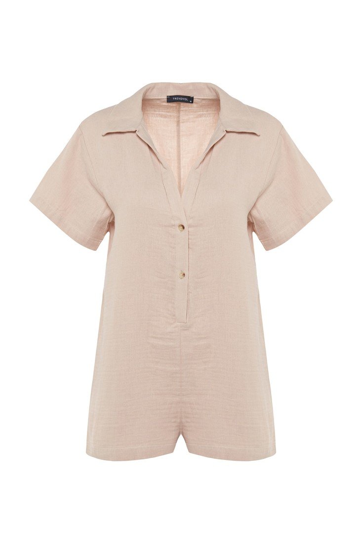 Trendyol Jumpsuit - Ecru - Relaxed