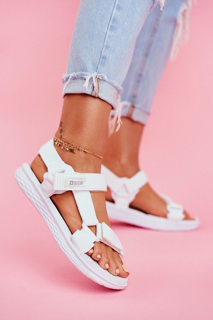 Women's Sandals Big Star White FF274A603