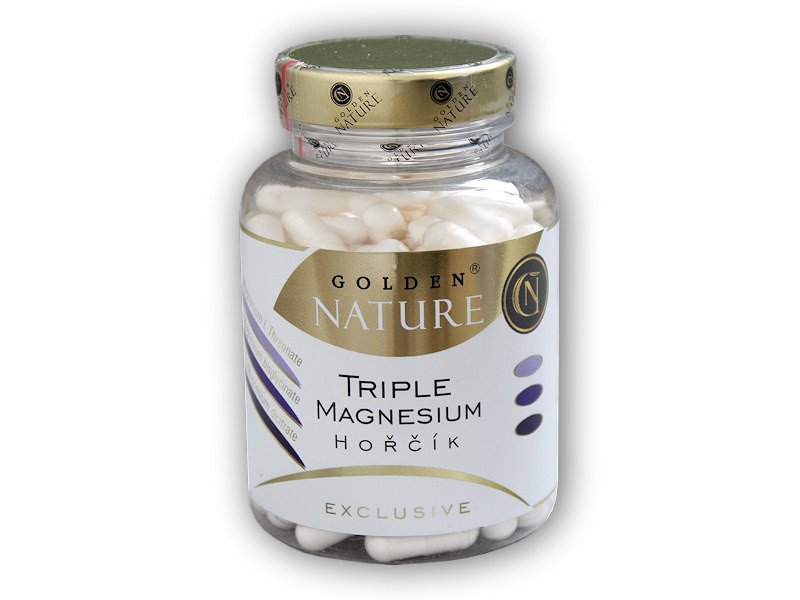 Golden Natur Exclusive Triple magnesium-hořčík 100 kapslí
