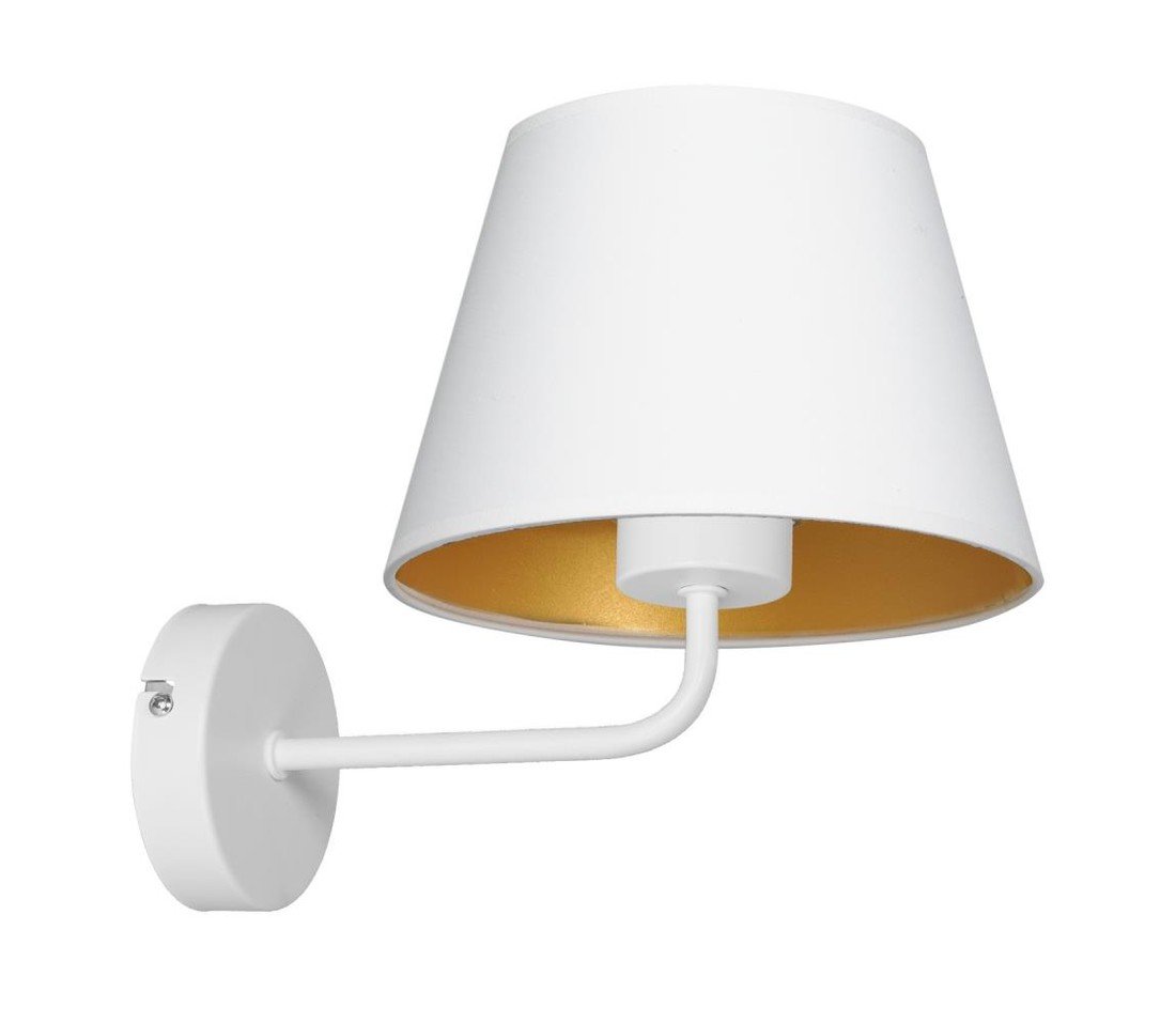 Nástěnná lampa ARDEN 1xE27/60W/230V bílá/zlatá