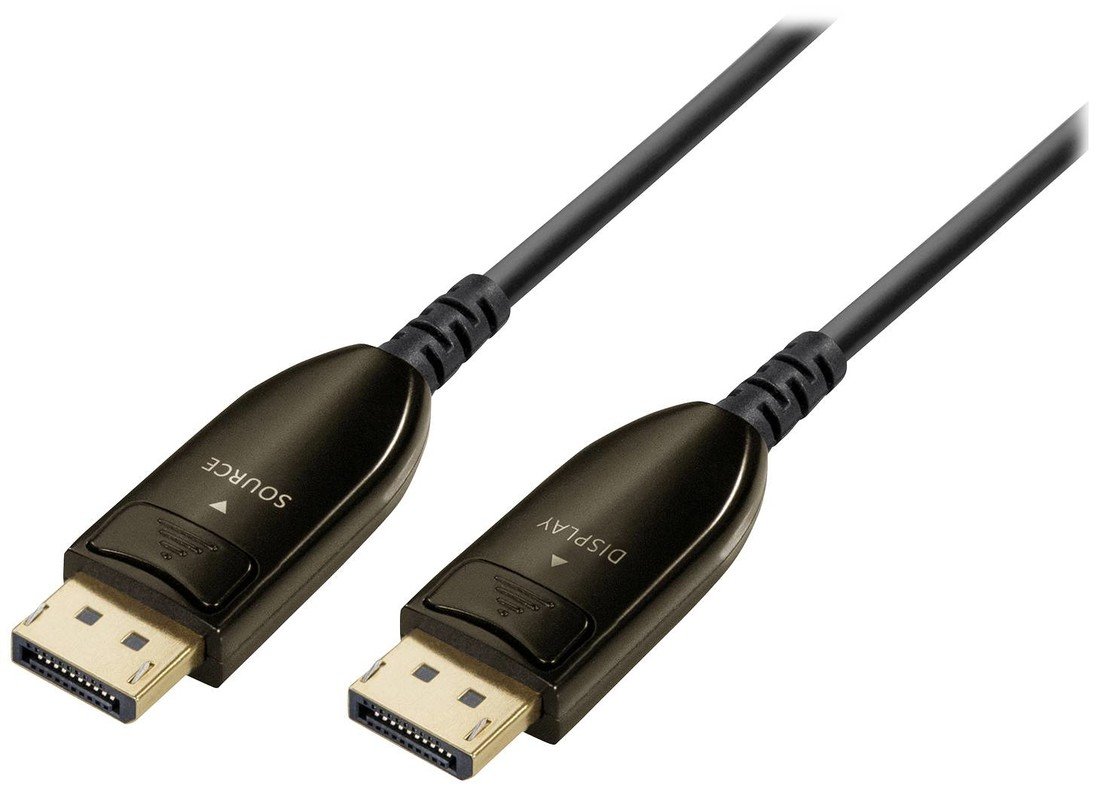 Maxtrack DisplayPort AV kabel [1x zástrčka DisplayPort - 1x zástrčka DisplayPort] 10 m černá