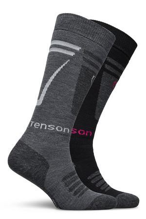 TENSON Core 2-pack černá-růžová/šedá, 35-38