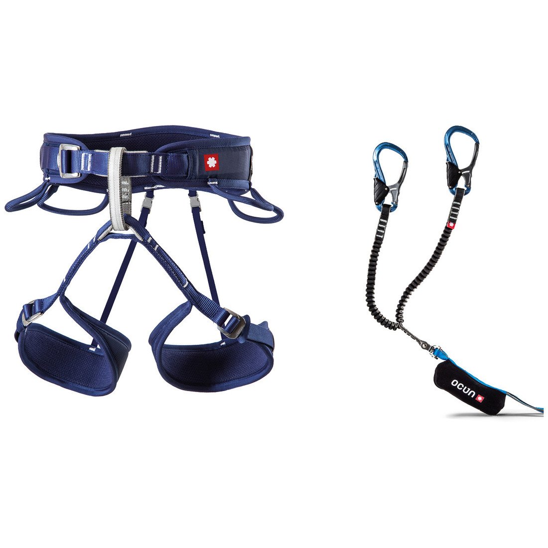 Ferratový set Ocún Via Ferrata Twist Tech Captur Pro Swivel Set Velikost: L-XL / Barva: modrá