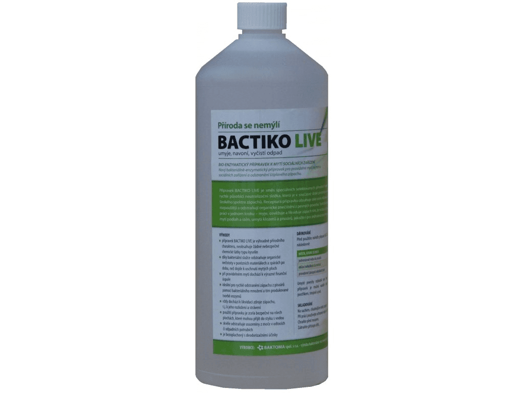 Bactiko LIVE - Bakterie do sociálních zařízení 1 L