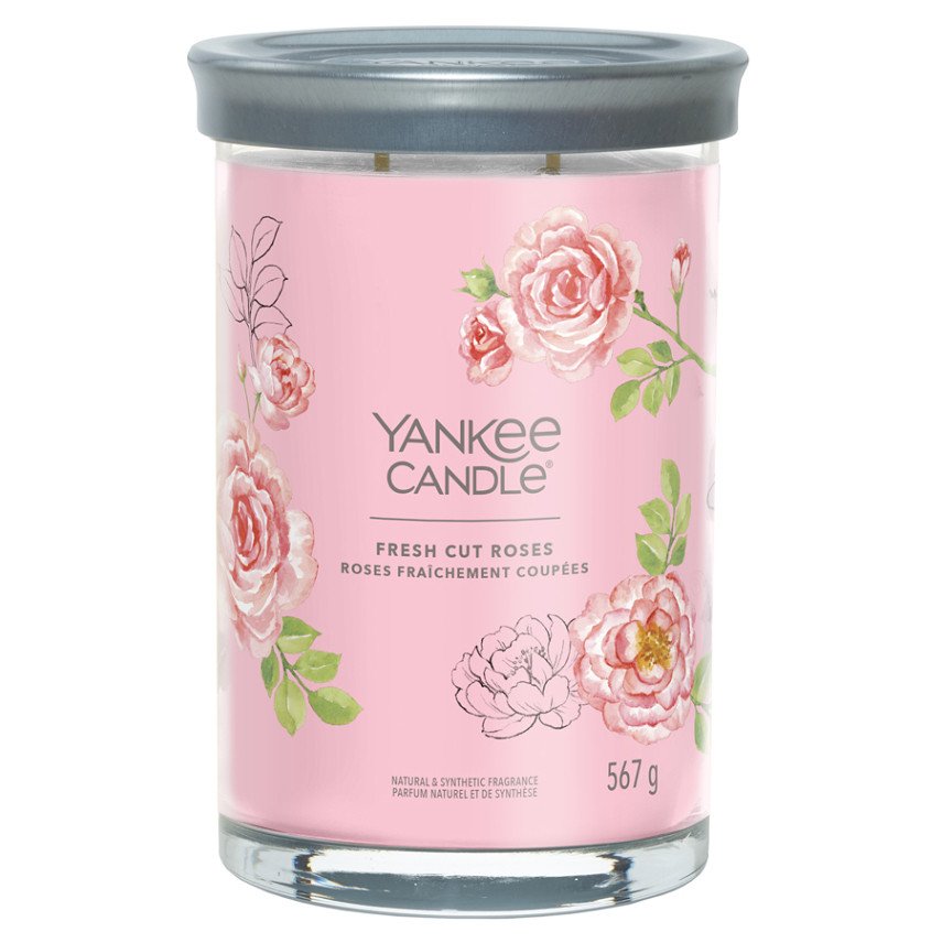 YANKEE CANDLE Signature Tumbler velký Fresh Cut Roses 567 g