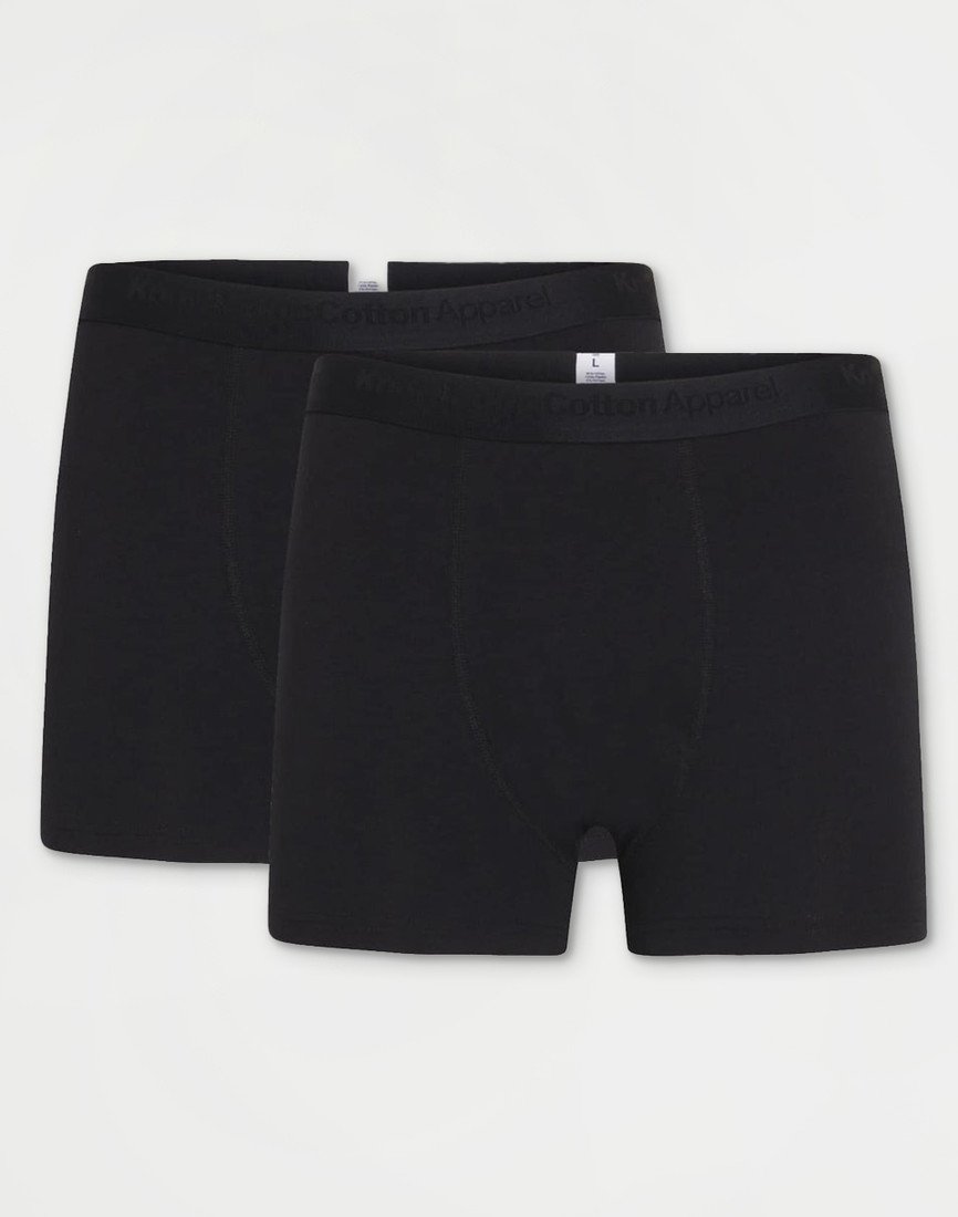 Knowledge Cotton 2-Pack Underwear 1300 Black Jet XL