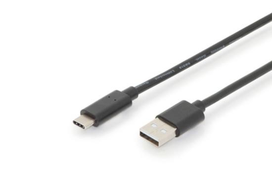 Cable USB 2.0 HighSpeed Type USB C/A M/M black 3m