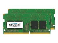 Crucial - DDR4 - sada - 8 GB: 2 x 4 GB - SO-DIMM 260-pin - 2400 MHz / PC4-19200 - CL17 - 1.2 V - bez vyrovnávací paměti - bez ECC, CT2K4G4SFS824A
