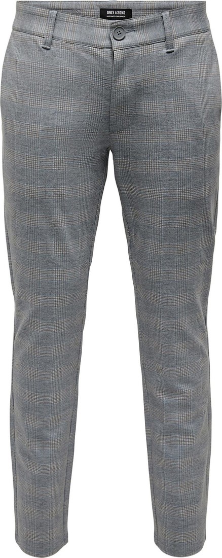 Chino kalhoty 'Mark' Only & Sons námořnická modř / hnědá / bílá