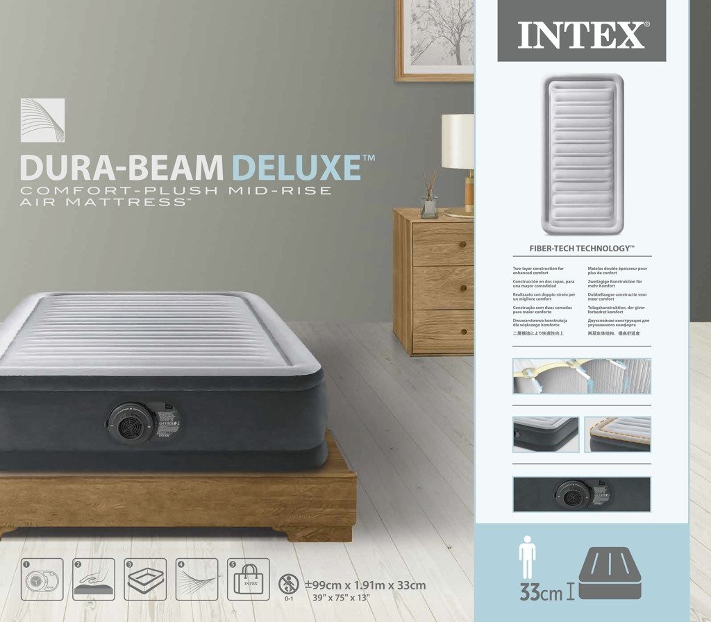 Nafukovací postel Dura-Beam Twin - Alltoys Intex