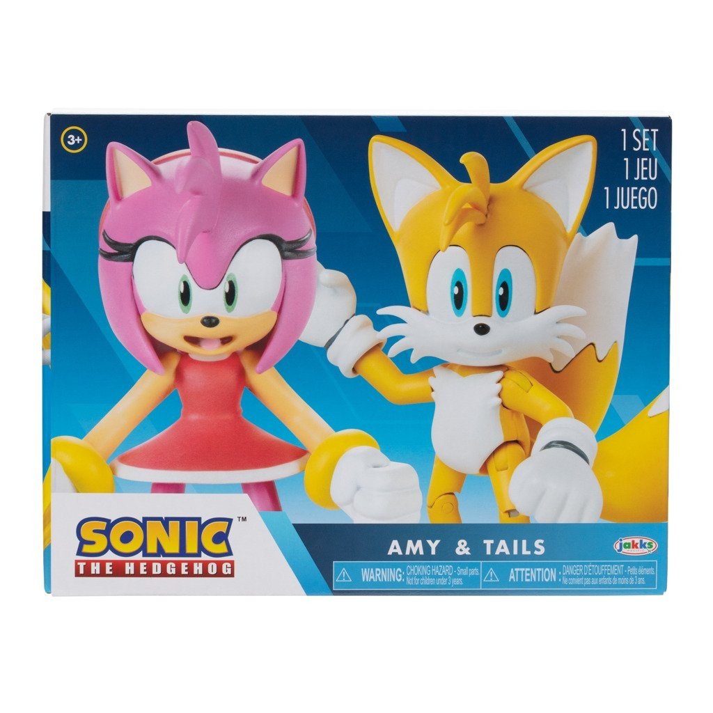 Figurky Sonic 2 ks  Amy + Tails 10 cm - Tarabanik
