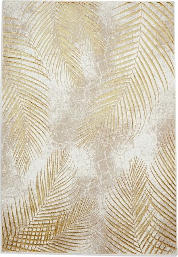 Béžový/ve zlaté barvě koberec 170x120 cm Creation - Think Rugs