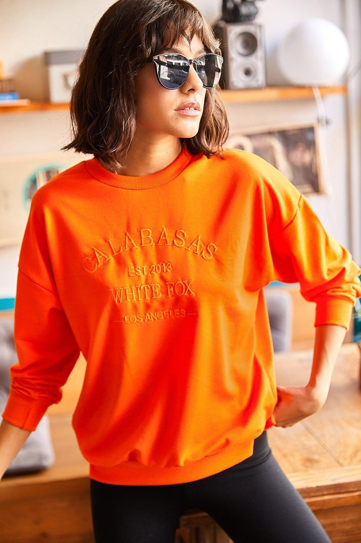 Olalook Sweatshirt - Orange - Oversize